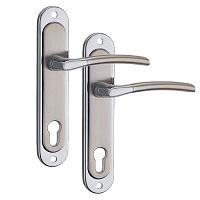 Ручка на планке MVM A-1210-85 SN/CP матовый никель/полированный хром